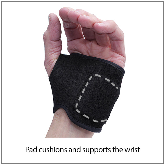 The 3pp carpal lift comes with pad cushions to support the wrist