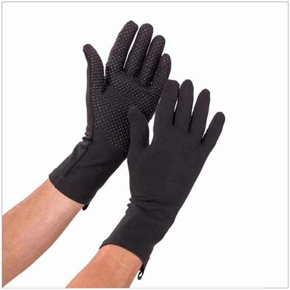 Protexgloves Grip shown in black help control mild swelling and safeguard your skin while enhancing your grip strength 
