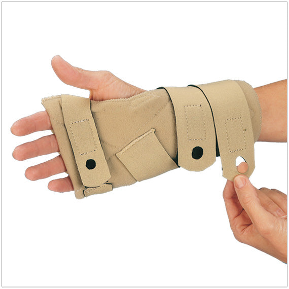 Comforter splint for night time Made with soft padding, provides optimal support to your wrist, while keeping your fingers comfortably straight all night long, so you wake up with less swelling and stiffness-